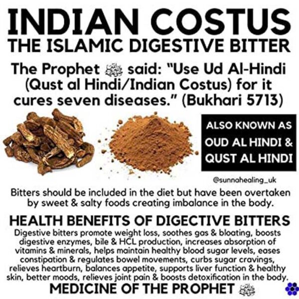 AL MASNOON qust al Hindi /Oud Hindi /Indian costus Root Powder 100 GRMS.