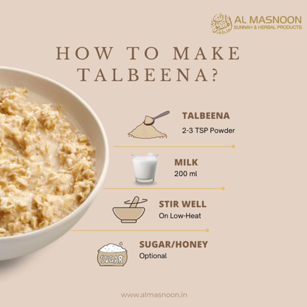 AL MASNOON Talbina with Dry Fruit 500g (pack of 1) / A sunnah & healthy diet porridge for all age group