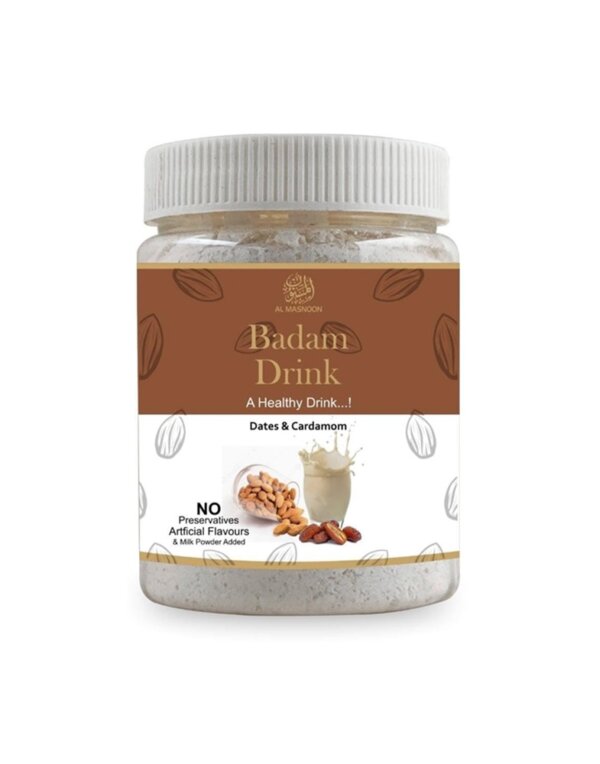 Al Masnoon Badam Drink 250g - A Healthy and Nutritious Almond Beverage Packed with Essential Vitamins and Minerals