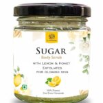 AL MASNOON Lemon Honey Sugar Body Scrub for Exfoliation and Glowing Skin - Pack of 1