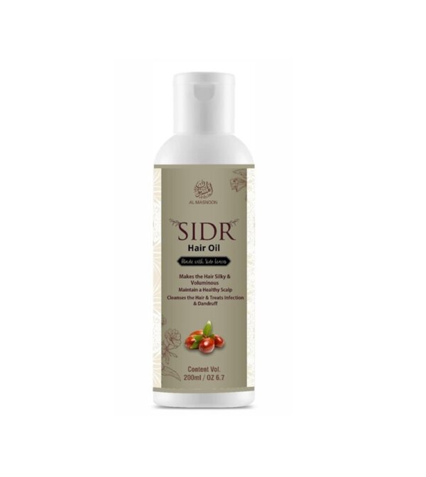 Al Masnoon Sidr Hair Oil - Made with Natural Sidr Leaves, 100% Natural, Mineral Oil Free, 200ml (Pack of 1) for Strong and Healthy Hair