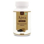 AL MASNOON Ajwa Seed Capsules/Ajwa Seed Powder 500mg vegetarian capsules (Pack of 60)
