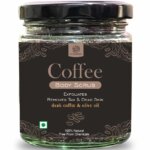 AL MASNOON Organic Coffee Body Scrub Exfoliates and Tan Remover with Dark Coffee Beans and Olive Oil - Pack of 1