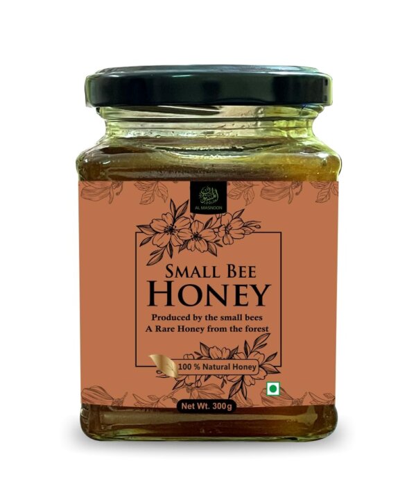 AL MASNOON Small Bee Honey 300g (Pack of 1)/ rare Honey from Forest 100% Pure, Natural & Raw/Produced By Small bees