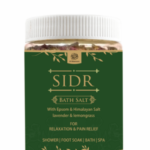 AL MASNOON Sidr Bath Salt /With Lavender & Lemongrass / for Relaxation & Pain Relief 200g