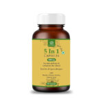 5-in-1 Herbal Capsules 500mg with Neem, Tulsi, Henna, Senna & Sidr for All Skin Types