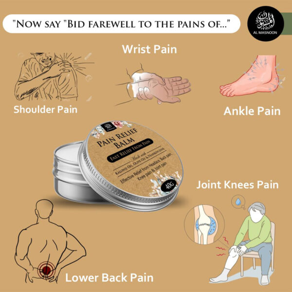 Pain Relief Balm with Kalonji, Olive Oil & Frankincense - 40g