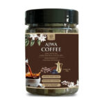 AL MASNOON Ajwa Coffee 100g - Blend of Ajwa Seed & Dark Arabica Coffee Beans, Rich & Flavorful, Pack of 1